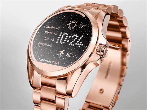 michael kors gold rose edition|rose gold michael kors smartwatch.